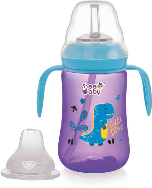 Beebaby Dino 2 in 1 Spout & Straw Sippy Cup for Baby, Leak Proof Sipper, BPA Free, 300ML