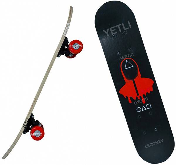 S.V.Enterprises Wooden Skate Board for Boys and Girls 3-12 Years (Game Print) (24" x 5) Motorized Skateboard