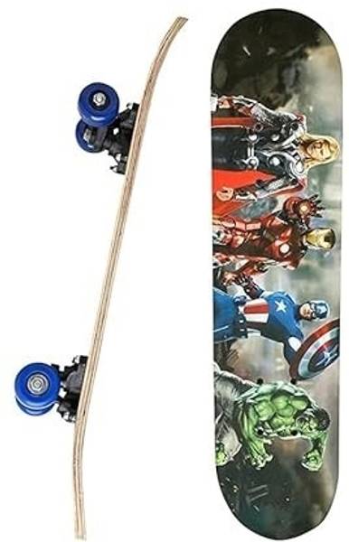 U SQUARE ENTERPRISE Highly Flexible Cruiser Board, Caster Board, Skate Board 24 CM with PU Wheels 25 inch x 8 inch Skateboard