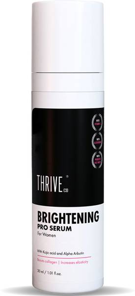 ThriveCo Brightening PRO Serum For WOMEN with Kojic Acid, Alpha Arbutin & Glutathione