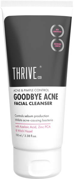 ThriveCo Goodbye Acne Cleanser, Reduces Acne, Acne Marks & Sebum|Nondrying & Moisturising