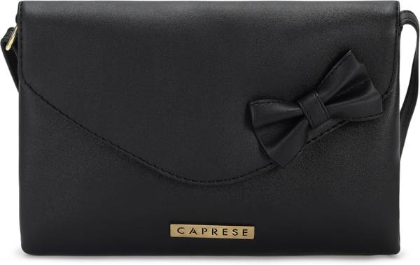 Caprese Black Sling Bag Rohde Bow Sling Small Black Handbag