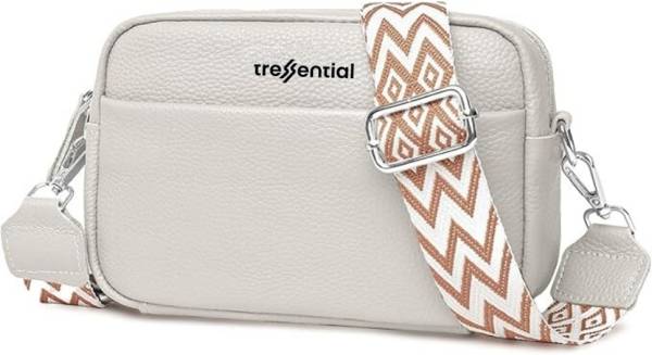 Tressential White Sling Bag Stylish PU Leather Handbag for Women