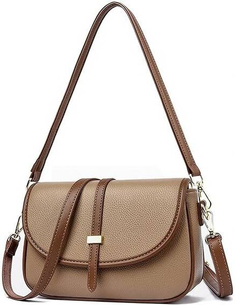 HaveGlam Beige Sling Bag Trendy korean style sling bag with long and adjusatable handle