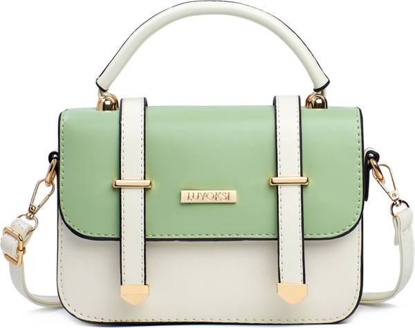 LUVOKSI Green, White Sling Bag Treio