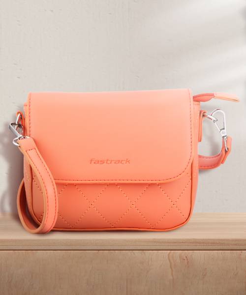 Fastrack pink top sling bag