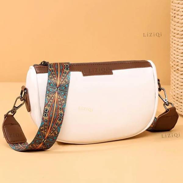 LIZIQI White Sling Bag White Sling bag for women Ladies side purse small mini purse