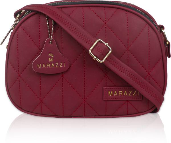 marazzi Maroon Sling Bag 3 chain