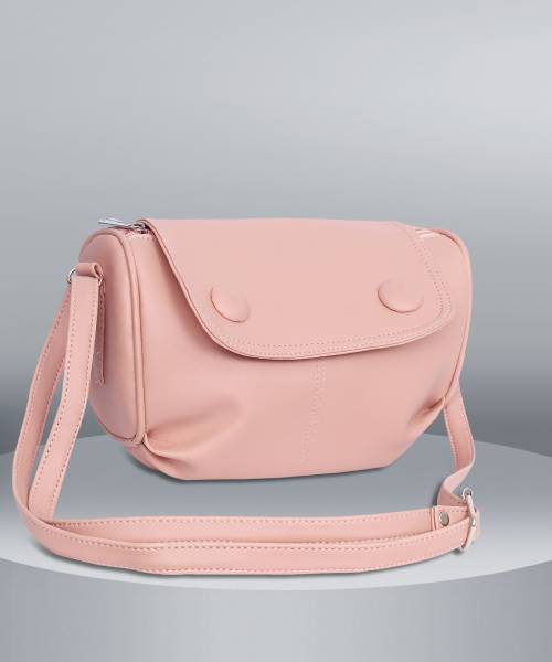 Leather Land Pink, Multicolor Sling Bag Gorgeous Sling In Peach Baby Pink