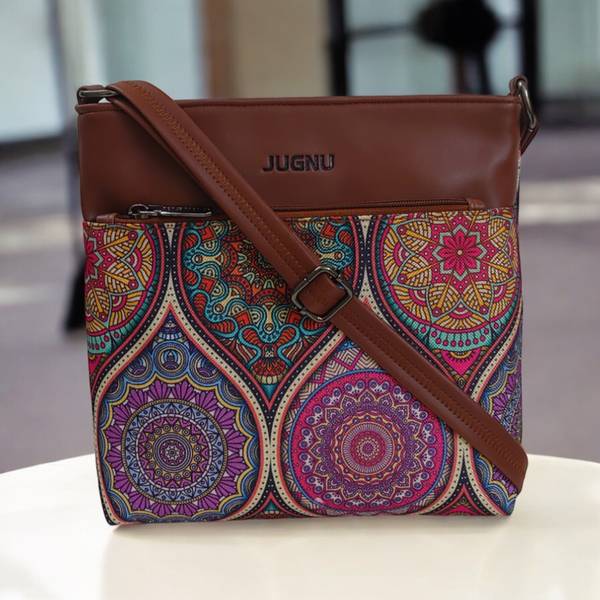 Jugnu Tan Sling Bag Front-zp-1