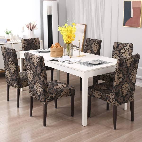 Gifts Island Polyester Damask 1 Seater Chair Cover