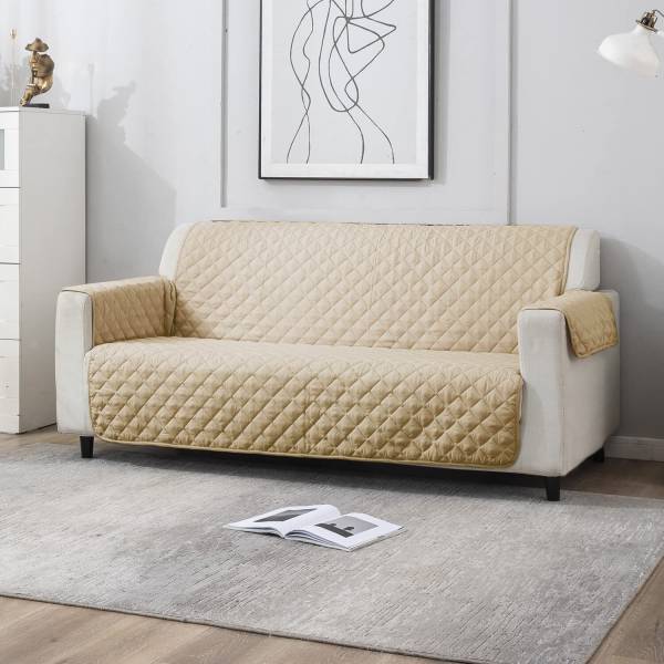 HOKiPO Polyester Plain Sofa Cover