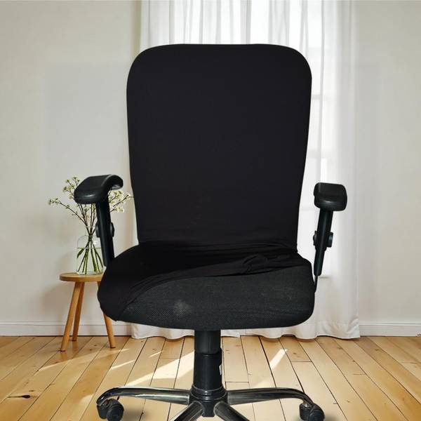 HOTKEI Polycotton Plain 1 Seater Chair Cover