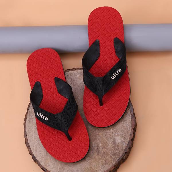 LYVI Ultra Stylish Waterproof Red Color Hawai Chappal Men s