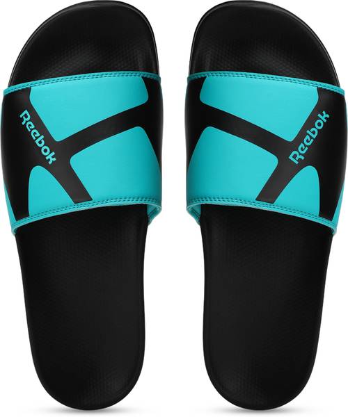 Reebok hotsell black slides