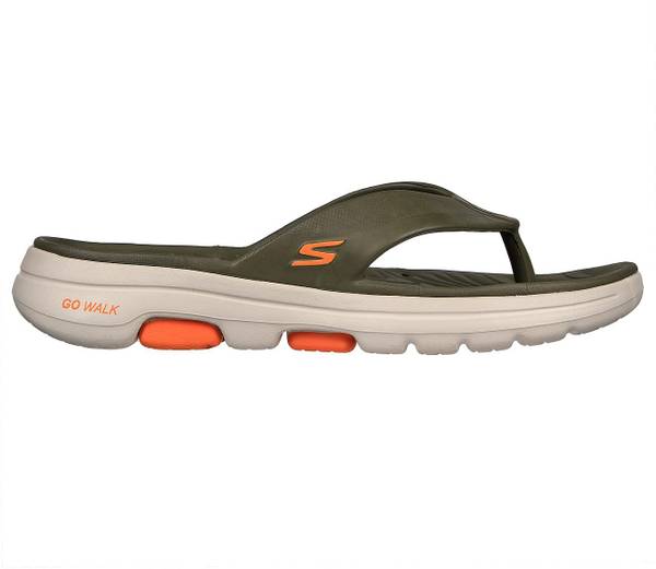 Skechers flip hot sale flops orange