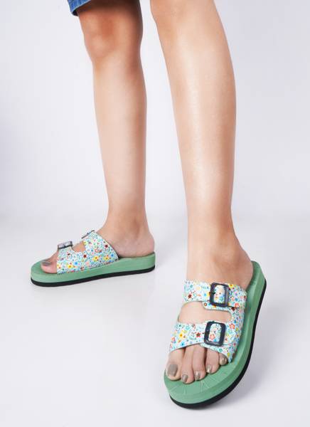 Rasambh Women Comfortable Stylish and Trending Colorful Printed Flip Flops Slides