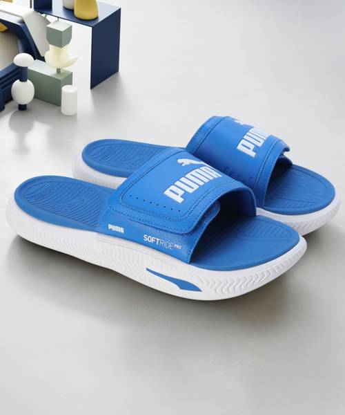 PUMA Men PUMA Men SoftridePro Slide 24 V Res Slides (Blue , 6) Slides