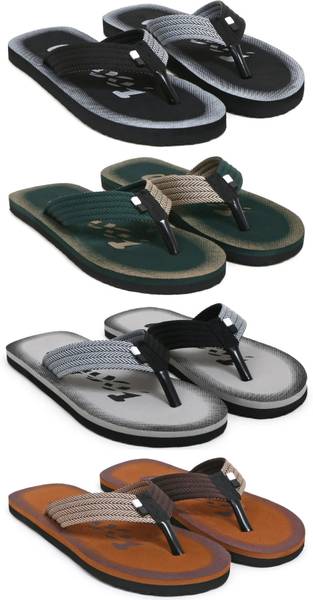 GRACO Men 4 Pairs|EVA|Ultralightweight|Premium|Comfort|All Seasons Trendy|Slippers for Men Slippers