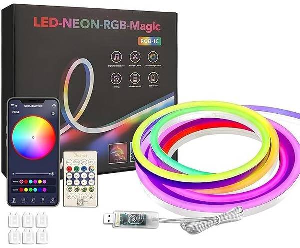 Volt Vision 200 LEDs 5 m Multicolor Color Changing, Flickering, Steady Strip Rice Lights