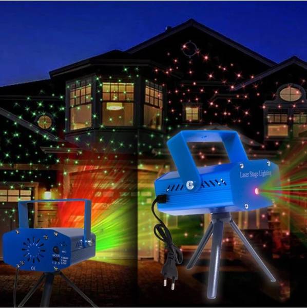 Divyansh Mini LED DJ Disco 12 mode Stage Sound Activated Projector