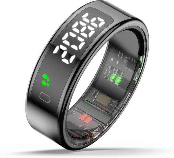 pebble Halo | Display, Gesture Controls, Health Tracker & Sleek Design Smart Ring