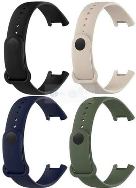 AIFEI pack of 4 ,2024 New Launch Soft Silicone Classic Combo Strap Bands for Redmi Band Pro Smart Band Strap