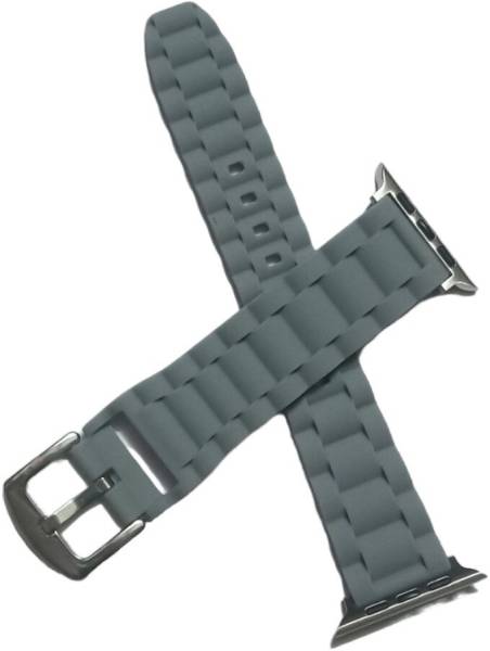 RUPELIK iWatch Series Ultra 8,7,6,5,4,3,2,1/SE Compatible For 49mm/45mm/44mm/42mm Strap (Grey) Smart Watch Strap