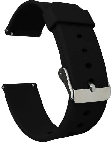 ACM Watch Strap Silicone for Fire-Boltt Hulk Bsw052 Smartwatch Belt Black Smart Watch Strap