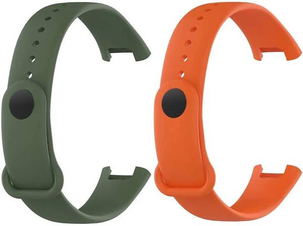 AIFEI PACK OF 2 Soft Silicone Classic Strap Bands for Redmi Smart Band Pro Smart Watch Only, Comfort and Flexible Straps for Men Women and Boys & Girl...