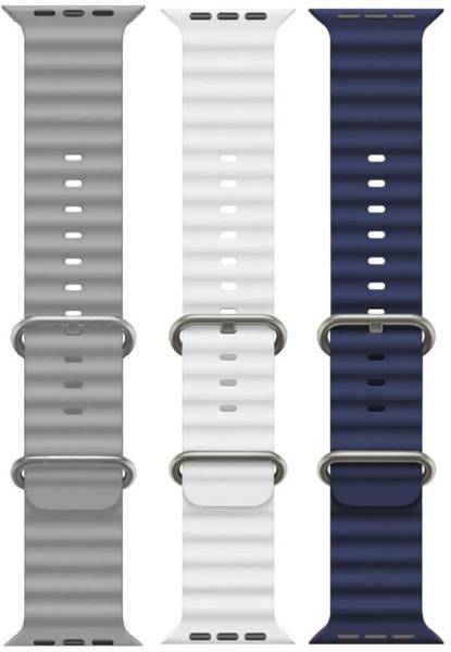 Priavy Multi colour Smart Watch strap for iWatch Band Ultra 49mm/45mm/44mm/42mm Silicon 42 mm Silicone Watch Strap