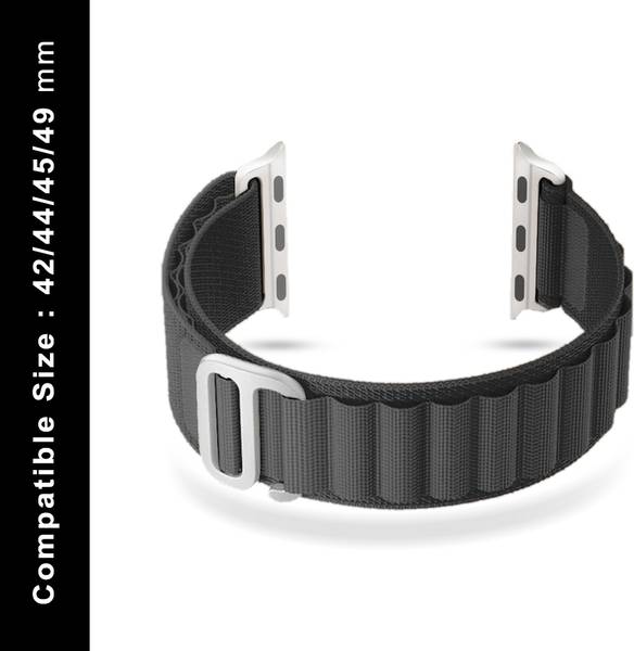 KARWAN NYLON ALPINE SMART WATCH STRAP 42MM/44MM/45MM/49MM FOR MEN AND WOMEN COMPATIBLE FOR iWATCH SERIES ULTRA/8/7/6/5/4/3 Smart Watch Strap