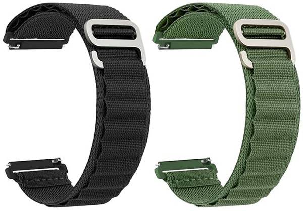 KHR 22MM Combo Smart Watch Strap Compatible for Noise ColorFit Pro 3/4/max,NoiseFit Endure,NAV, Evolve,Samsung Galaxy Watch 3 45mm, Huawei/GT 3/GT 2 4...