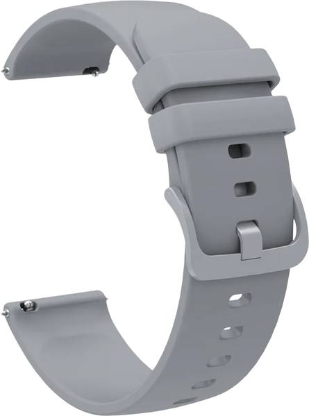 ACM Watch Strap Silicone Color Hook for Cultsport Ace X Luxe Smartwatch Belt Band Grey Smart Watch Strap