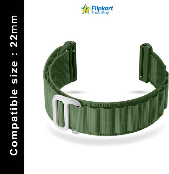 Flipkart SmartBuy 22MM NYLON ALPINE LOOP SMART WATCH REPLACEMENT BAND FOR NOISE AMAZEFIT FIREBOLT BOAT CROSSBEATS PEBBLE REALME SAMSUNG REALME Smart W. Price History
