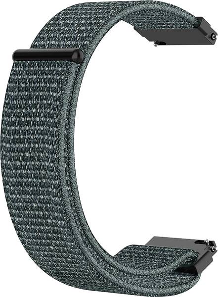 ACM Watch Strap Nylon Soft Loop 20mm for Noise Colorfit Icon Buzz (Sports Band Grey) Smart Watch Strap