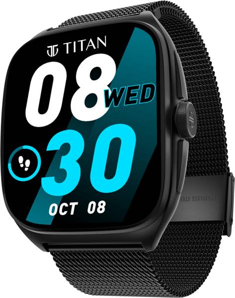 Titan Evolution |46.9mm Curved AMOLED Display|Aluminium Case|Working Crown|BT Calling Smartwatch