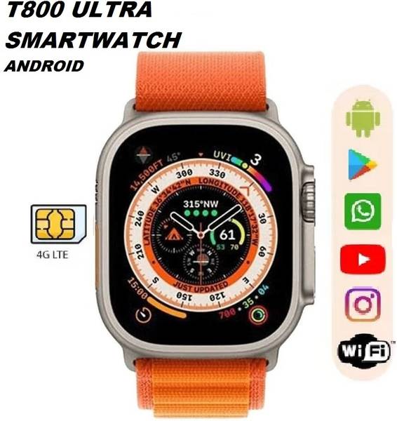 Veu T800 Ultra Android 4g | Wifi Smart Watch | ORANGE Smartwatch