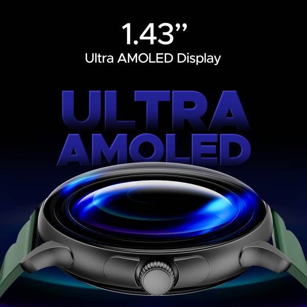 boAt Lunar Oasis w/ X1 Processor,TBT Navigation,1.43" Ultra AMOLED Display,Dynamic UI Smartwatch