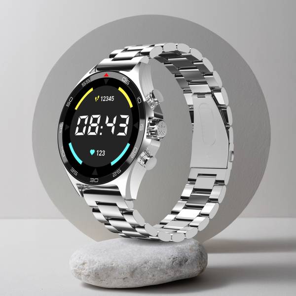 Cult Active TR 1.52"HD Display,Stainless Steel Build,Wireless Charging, BT Calling Smartwatch