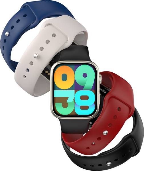 Pebble Cosmos Hues 1.96" Infinite Display, BT Calling, Health Suite, Premium Built Smartwatch