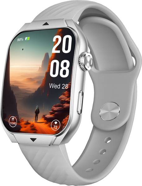 beatXP Unbound Curv 1.96” 3D Curved AMOLED Bluetooth Calling Smart Watch, Metal Body Smartwatch