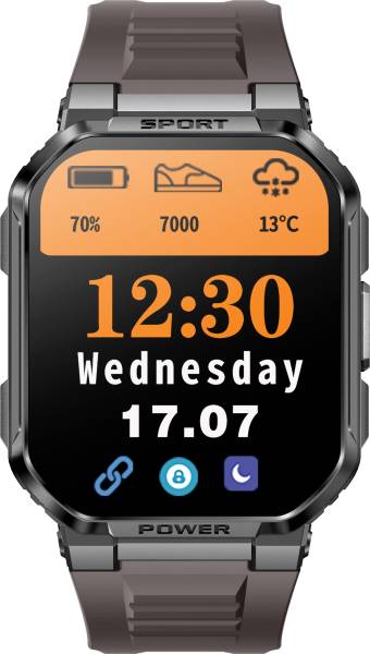 Microflash Military 1.83'' AMOLED Display With Bluetooth Calling, 110 Plus Sports Mode Smartwatch