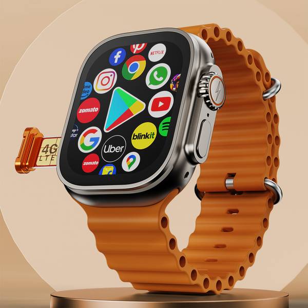 Fire-Boltt Oracle WristPhone - 4G SIM/LTE/WiFi, Android OS, Play store unlimited apps, GPS Smartwatch