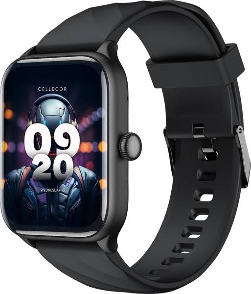 Cellecor STEW 1.83" BT Calling, 500 NITS, AI Voice Assistant,SPo2,HR, Split Screen Smartwatch