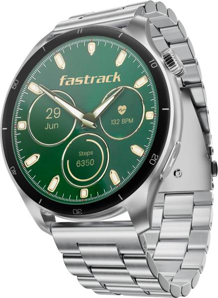 Fastrack Dezire FX1 Pro Luxury Metal|1.43 AMOLED Display|AOD|Functional Crown|BT Calling Smartwatch