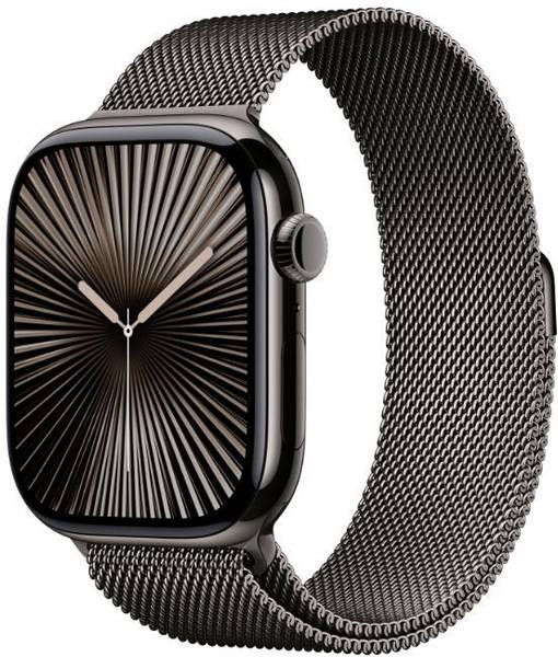 Apple Watch Series 10 GPS + Cellular 46mm Slate Titanium with Slate Milanese Loop