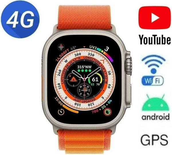 Qexle NEW S8 Ultra Honeycomb Smart Watch & SIM Card,GPS 4G Network Android System Smartwatch