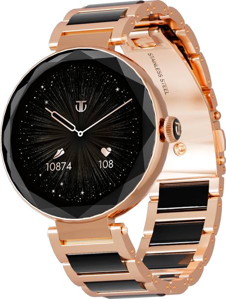 Titan Elixir 1.19'' AMOLED|Diamond Cut Design|BP Skin Temp Monitoring|BT Calling|Women Smartwatch