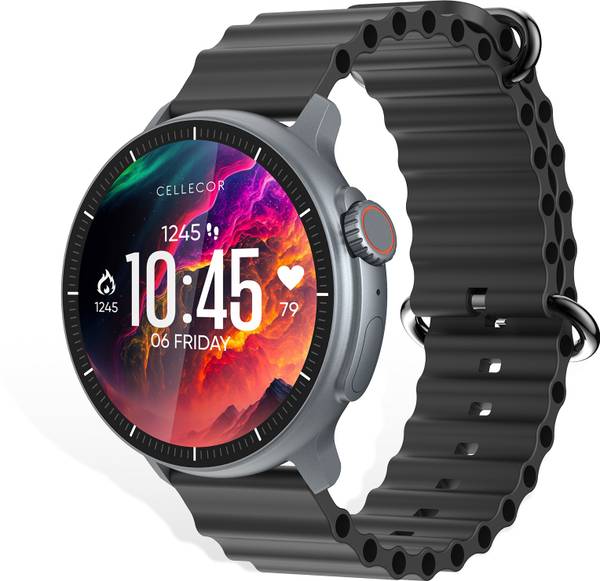 Cellecor RAY 1.43" AMOLED Display | 700 NITS | AOD | BT-Calling | AI Voice | Split Screen Smartwatch